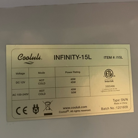 Cooluli Pink Portable Mini Fridge Infinity 15L - Picture 4 of 11